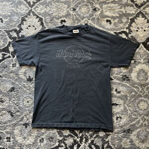 Vintage 90s faded black hardrock dallas black mens t-shirt size Large